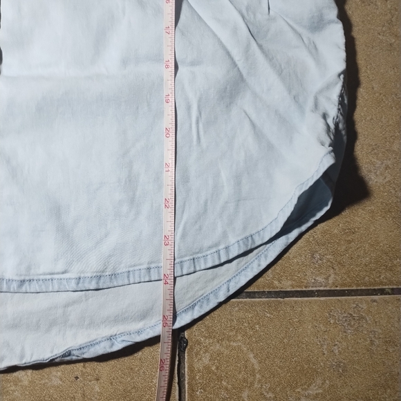 Como Vintage Women's Blue Short Sleeved Button Down Shirt Size Medium - Picture 11 of 11